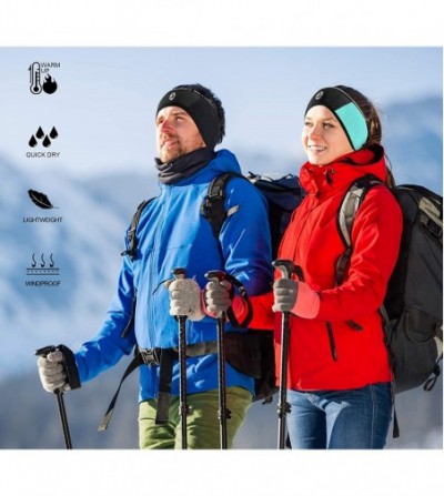 Balaclavas Lightweight Windproof Fleece Headband 360 Reflective Running Ear Warmer Thermal Muffs 2 Pack for Men Women - C9193...