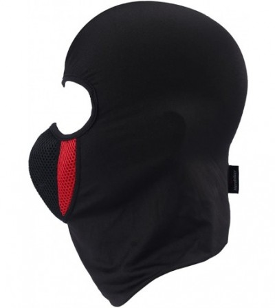 Balaclavas Windproof Face Mask-Balaclava Hood-Cold Weather Motorcycle Ski Mask - Black Red - C418YLTTWND