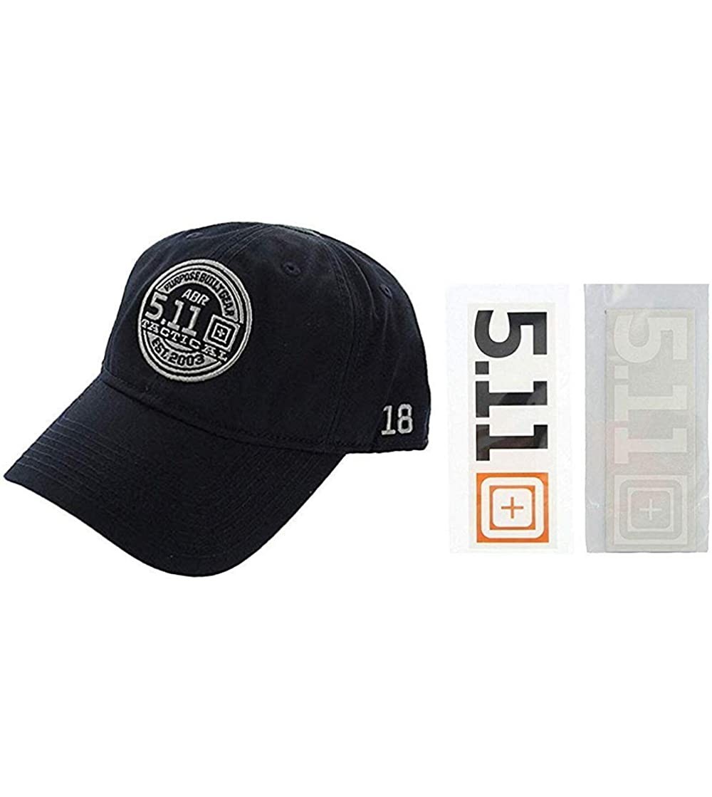 Baseball Caps Tactical Cap + Decal Sticker Hat Special Kit Gift Bundle for Men or Women - Navy Blue - CH18AH757TZ