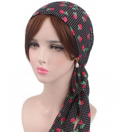 Skullies & Beanies Chemo Headwear Cancer Cap for Women Sleep Headscarf Bonnet Headwrap - 7 - CC18ROYIN8E
