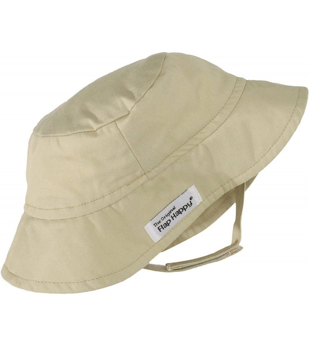 Sun Hats Children Unisex Bucket Hat UPF 50+- Highest Certified UV Sun Protection- Azo-free dye - Khaki - CT11EBYPM1Z