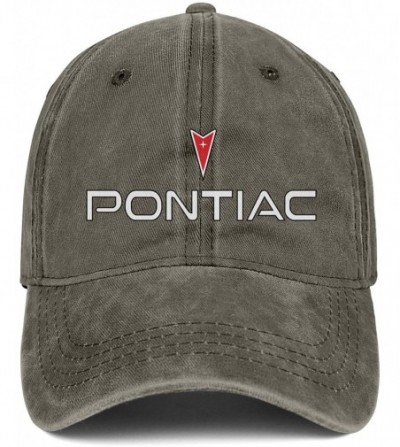 Baseball Caps Pontiac-Firebird-Logo- Men's Womens Washed Golf Cap Adjustable Snapback Beach Hat - Brown-53 - CT18UZ8S7QO