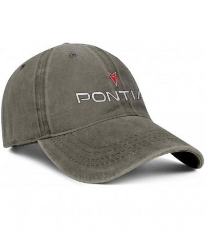 Baseball Caps Pontiac-Firebird-Logo- Men's Womens Washed Golf Cap Adjustable Snapback Beach Hat - Brown-53 - CT18UZ8S7QO