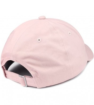 Baseball Caps Don't Embroidered Brushed Cotton Adjustable Cap Dad Hat - Light Pink - CQ185HO0DGX