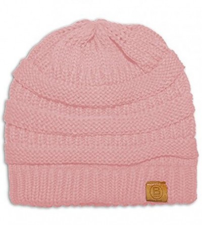Skullies & Beanies Beanie Hat Cap Knit Skullies for Men Women Unisex - 101 Light Pink - CE186NUDO5X