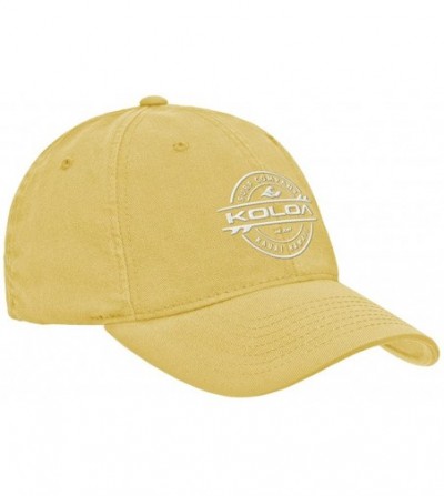 Baseball Caps Classic Cotton Dad Hats. Low Profile Adjustable Caps - Butter/W - CL12MXU3A7F