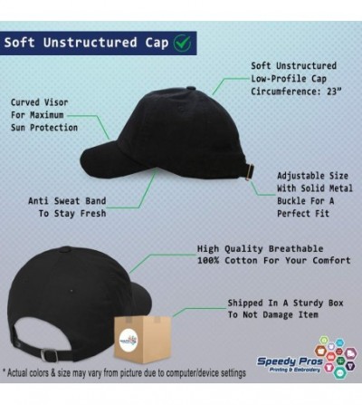Baseball Caps Soft Baseball Cap Custom Personalized Text Cotton Dad Hats for Men & Women - Black - C018DM0XW6Z