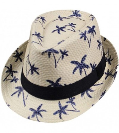 Sun Hats Womens Sun Hat Floppy Foldable Ladies Women Maple Leaf Straw Beach Summer Hat Cap - Beige - C718IQ8SWT7