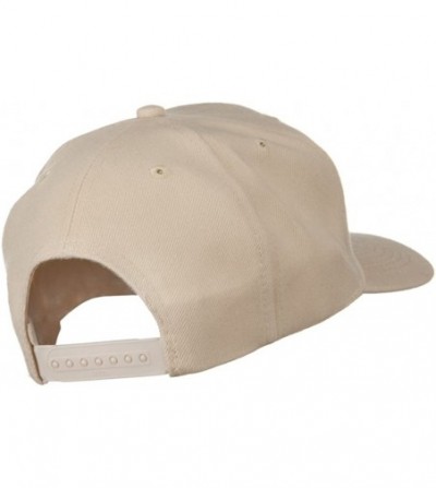 Baseball Caps Solid Wool Blend Prostyle Snapback Cap - Tan - CS11918FLEJ