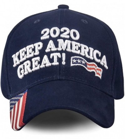 Baseball Caps Donald Trump 2020 Hat Keep America Great Embroidered MAGA USA Adjustable Baseball Cap - G-3-navy Blue - CB18WWW...