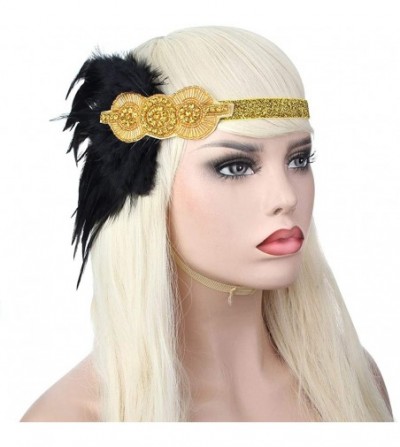 Headbands 1920s Accessories Themed Costume Mardi Gras Party Prop additions to Flapper Dress - C-2 - CE18NO94NOL