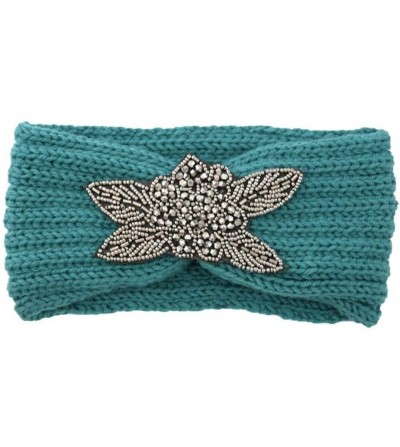 Cold Weather Headbands Chunky Headbands Warmers Crochet - Green - CH192H8MM0M
