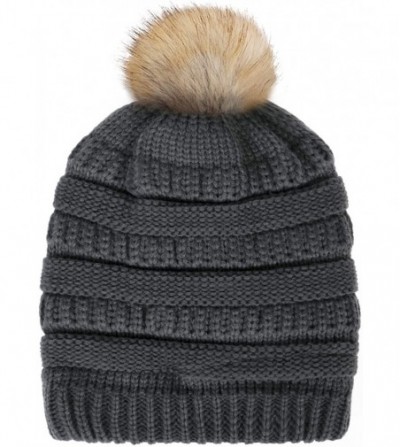 Skullies & Beanies 2 Pack Winter Hats for Women Slouchy Beanie for Women Beanie Hats - A7-gray Womens Winter Hats - C218UKE2S5W