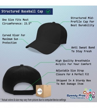 Baseball Caps Custom Baseball Cap Super Papa Embroidery Dad Hats for Men & Women Strap Closure - Black - CF18WZQKC5H