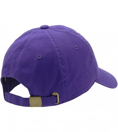 Baseball Caps Baseball Cap for Men Women - 100% Cotton Classic Dad Hat - Purple - CZ18EE657MG