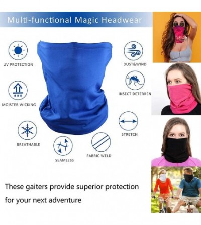 Balaclavas 5pcs Bandana Face Mask Neck Gaiter- Sports Scarf Mask Tube Headwear for Women And Men - Group 4 Ac03 - C4198NX0TKY