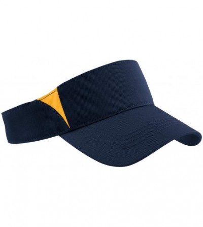 Visors Custom Visor Hat Embroider Your Own Text Customized Adjustable Fit Men Women Visor Cap - Navygold - CX18ZM8S86N