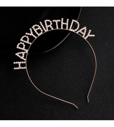 Headbands Birthday Headband Accessories Accessory - Rose Gold - CP18WT529OR