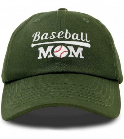 Baseball Caps Baseball Mom Women's Ball Cap Dad Hat for Women - Olive - CU18K33WWGR