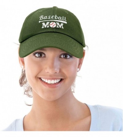 Baseball Caps Baseball Mom Women's Ball Cap Dad Hat for Women - Olive - CU18K33WWGR