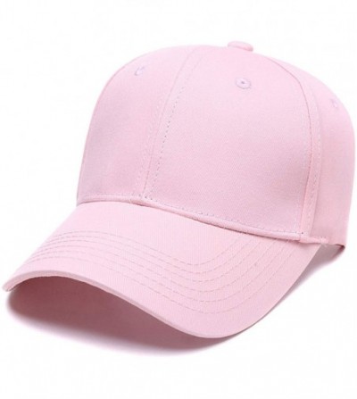 Baseball Caps Custom Baseball Hat-Snapback.Design Your Own Adjustable Metal Strap Dad Cap Visors - Pink - C718KR4GQAO