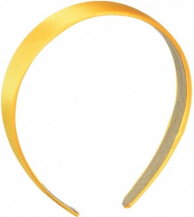 Headbands 1-Piece 25mm Satin Covered Headband- 1-Inch- Gold - CW11JDIJO59