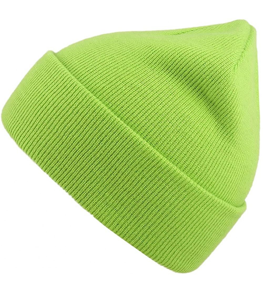 Skullies & Beanies Slouchy Beanie Cap Knit hat for Men and Women - Cao Green - CO18WQAREOM