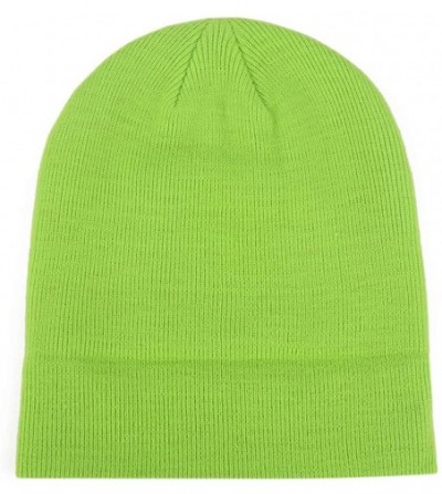 Skullies & Beanies Slouchy Beanie Cap Knit hat for Men and Women - Cao Green - CO18WQAREOM