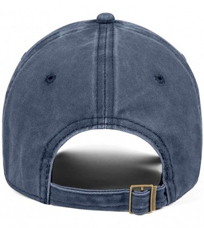 Baseball Caps Unisex Womens Men Cute Denim Baseball Hat Adjustable Mesh Captain Flat Caps - Blue-96 - C218T0OMAW8