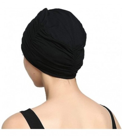 Skullies & Beanies Bamboo Fashion Chemo Cancer Beanie Hats for Woman Ladies Daily Use - Black - C11822HZ2ZD