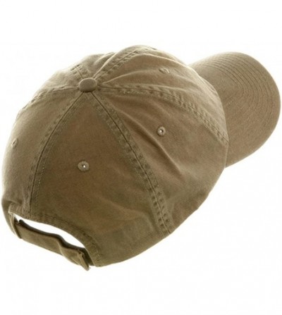 Baseball Caps Low Profile Dyed Cotton Twill Cap - Khaki - C4112GBSNM5