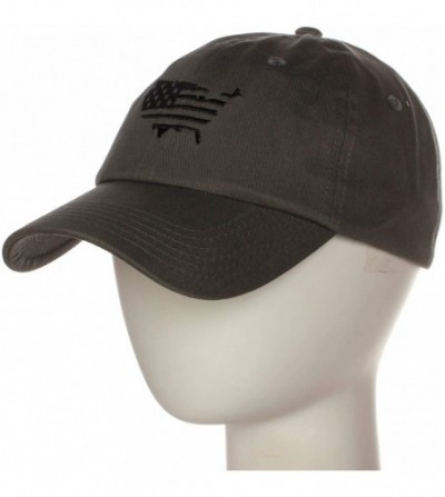 Baseball Caps Embroidery Classic Cotton Baseball Dad Hat Cap Various Design - Usa Dark Gray - CA17XMK6IGQ