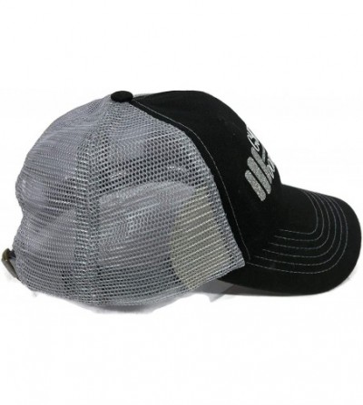 Baseball Caps Glitter Gym Hair Don't Care Black/Grey Trucker Cap Hat Fitness - Silver Glitter - CN12GU4BGE5