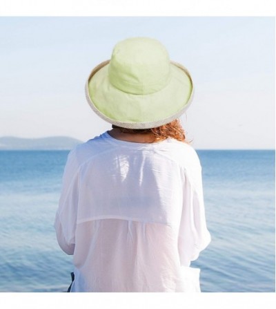 Sun Hats Womens Bucket Hat UV Sun Protection Lightweight Packable Summer Travel Beach Cap - 1 Green - C018H7YO59E
