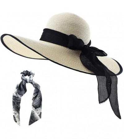 Sun Hats Bowknot Summer Foldable Vacation - Beige 1 - C51934CT66W