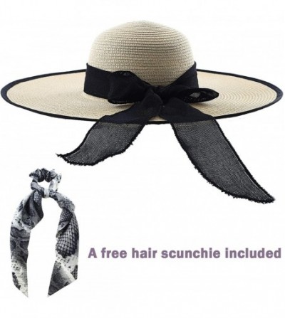 Sun Hats Bowknot Summer Foldable Vacation - Beige 1 - C51934CT66W