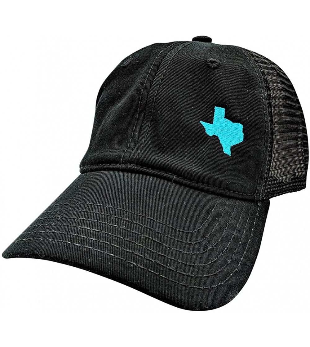 Baseball Caps Women's- Customizable- All 50 States & Texas High Ponytail Cap - Black/Customized - CY18EIA4CXE