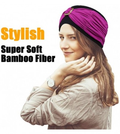 Skullies & Beanies Winter Beanie Hats Stylish Chemo Turban Headwear for Women - Soft- Stylish- Warm - Purple - CC194CG5ZU3
