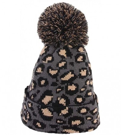 Fashion Leopard Winter Crochet Knitted