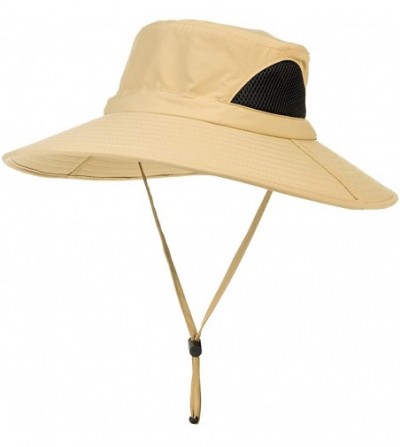 Sun Hats Sunscreen Waterproof Breathable Adjustable Women Momoon - Khaki-x - CW18Z2X38XY
