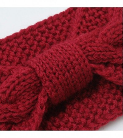Cold Weather Headbands Cable Knit Headbands Crochet Head Band Braided Winter Warmer Ear Head Wraps for Women Girls - CE18L2XQK48