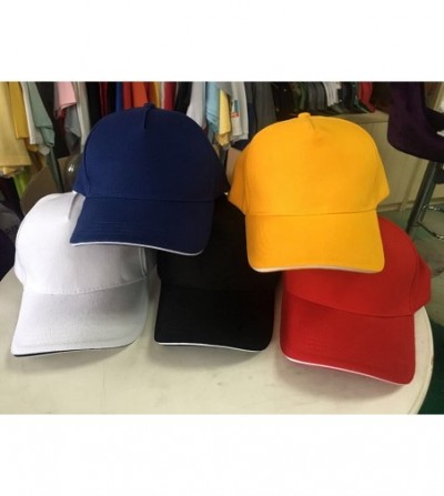 Baseball Caps Custom Hat Print Design Fashion Men Women Trucker Hats Adjustable Snapback Baseball Caps - Yellow - C118G8YSQ4Y