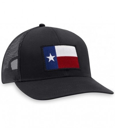 Baseball Caps Texas Flag Hat - Texas Trucker Hat TX State Flag Snapback Baseball Cap Golf Hat - Black - C418HCGQ8CT