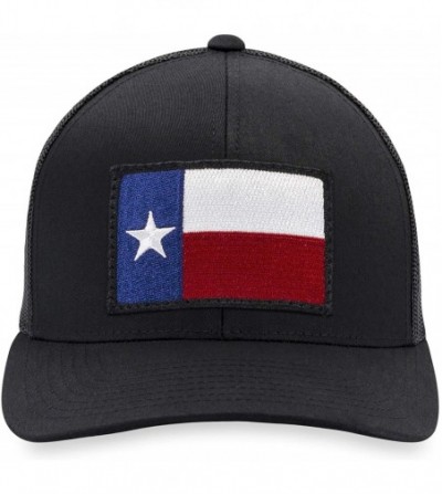 Baseball Caps Texas Flag Hat - Texas Trucker Hat TX State Flag Snapback Baseball Cap Golf Hat - Black - C418HCGQ8CT
