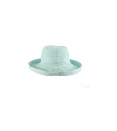 Sun Hats Women's Cotton Hat with Inner Drawstring and Upf 50+ Rating - Aqua - CU11OKZJ8MT