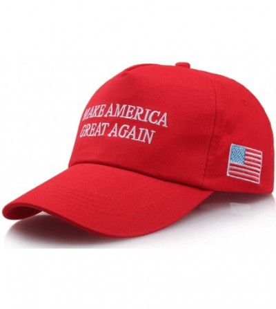 Baseball Caps Make America Great Again Hat Donald Trump 2020 USA Cap Adjustable - Make America Great Again Hat-red-2 - CY18GS...