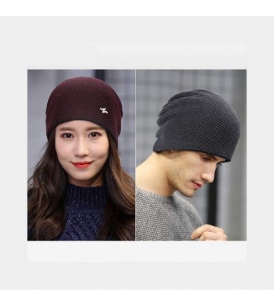 Skullies & Beanies Winter Beanie Hat Warm Knit Hat Winter Hat for Men Women - Grey-t041 - CC18ARGD0EN