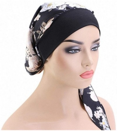Skullies & Beanies Chemo Cancer Head Scarf Hat Cap Tie Dye Pre-Tied Hair Cover Headscarf Wrap Turban Headwear - CK196OLI8MU