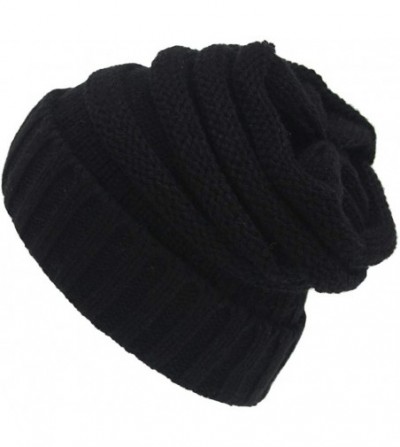 Skullies & Beanies Women's Ponytail Beanie Hat- Warm Winter Hat for Messy Bun Ponytail Hole-No Messy Hair Ponytail Beanie Hat...