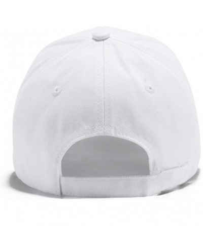 Baseball Caps Leisure Outdoor Top Level Baseball Cap Men Women - Classic Adjustable Plain Hat - White - C818X5LQKL0